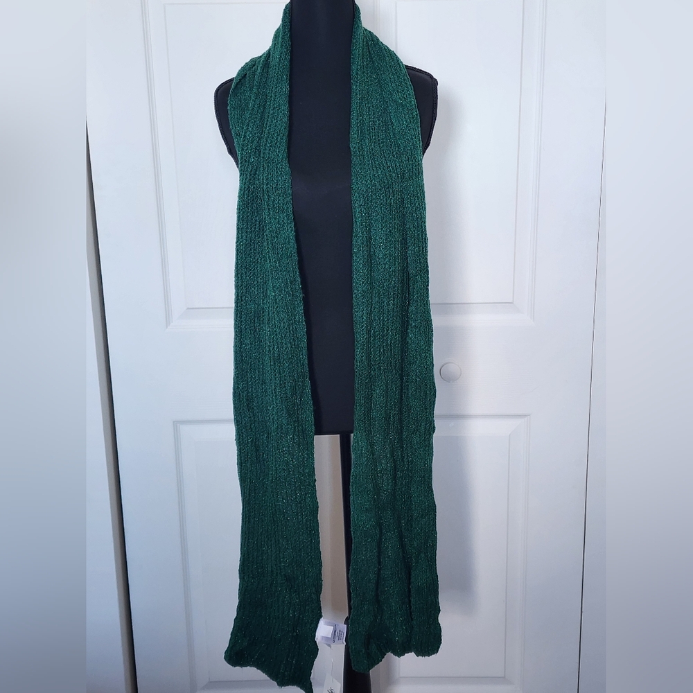 Style&Co GREEN Knit Scarf One Size